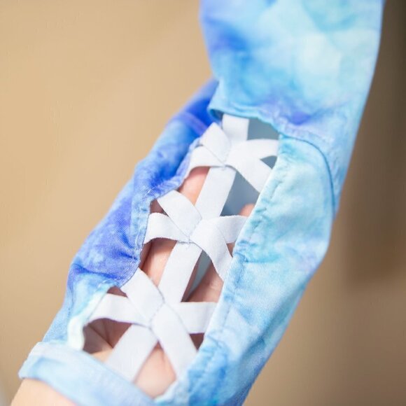 3 For $10 𝅺90 Degree by Reflex Tie Dye Cropped Leggings large (12-14) - Picture 3 of 7